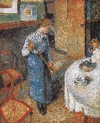 Camille Pissarro maid France oil painting artist